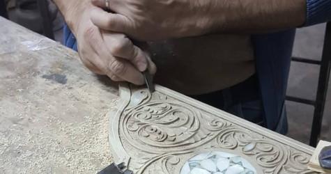 "Exquisite Syrian Furniture: Crafting Mother-of-Pearl Inlays"