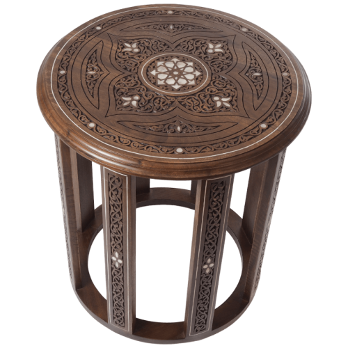 Carve round Coffee table