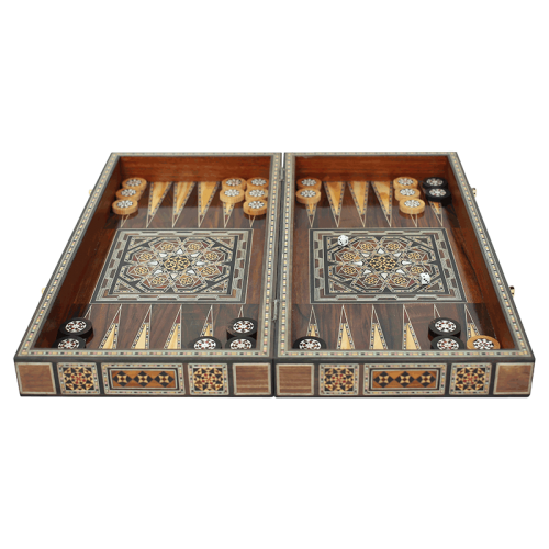 Mosaic backgammon & Chessboard in one